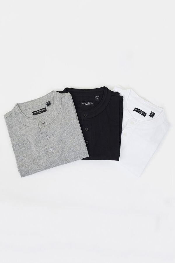 Brave Soul Pack de polos de manga curta estampado