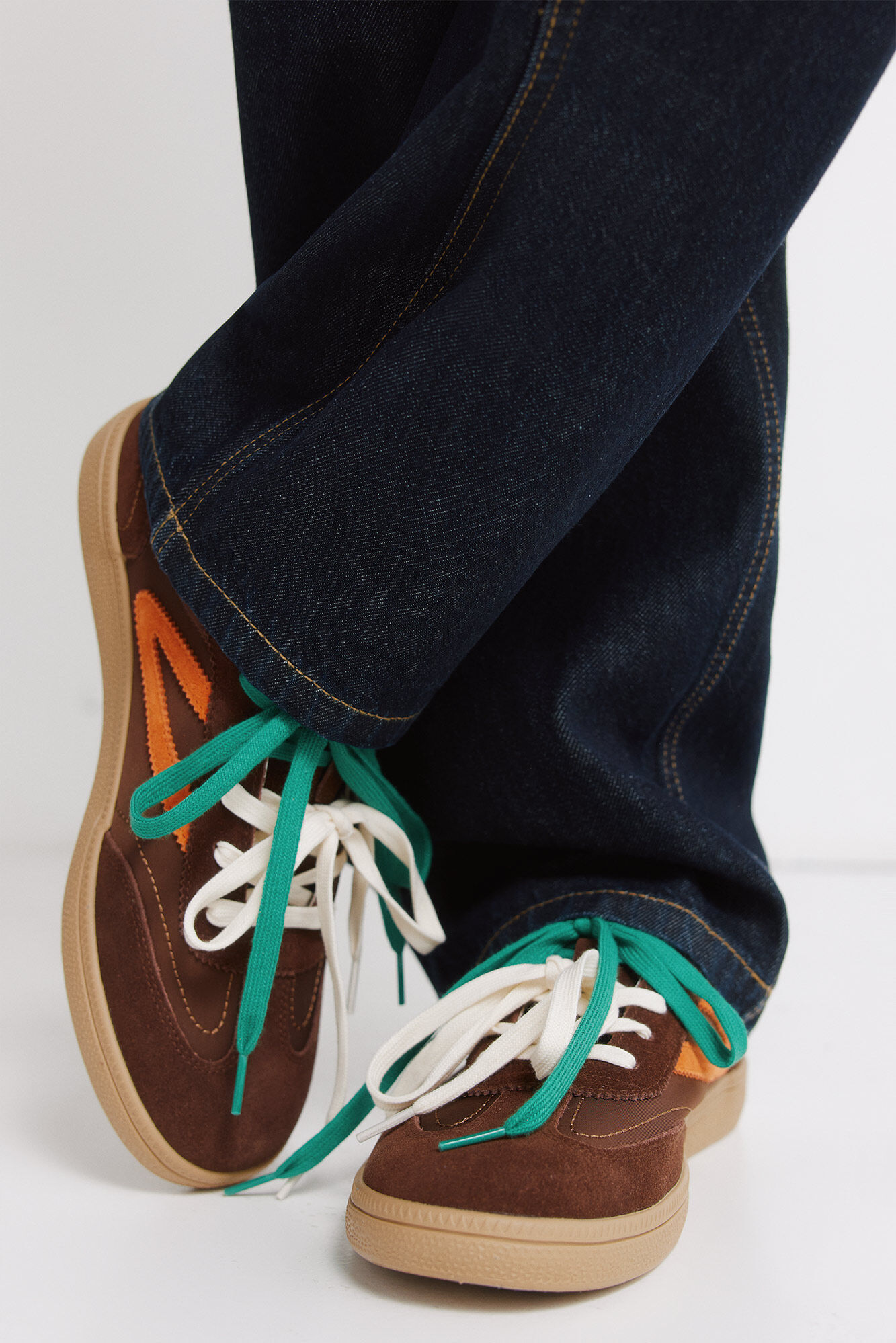 Springfield Zapatilla piel color retro