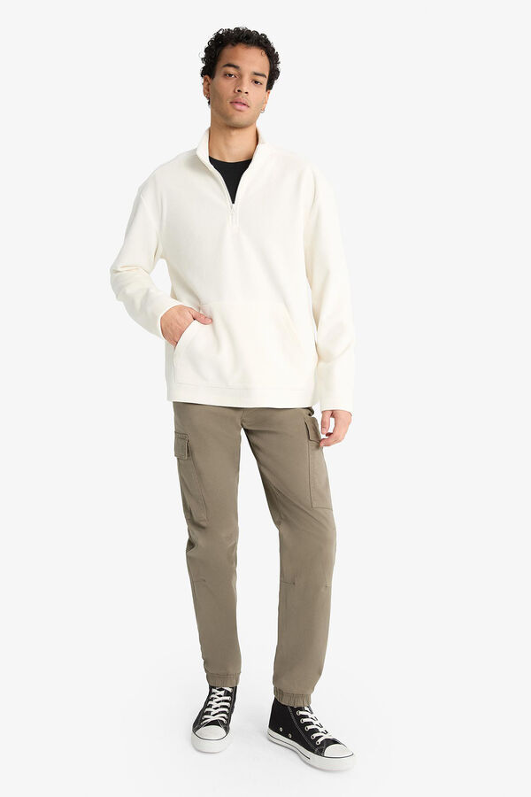 DeFacto Pantal&oacute;n jogger cargo kaki