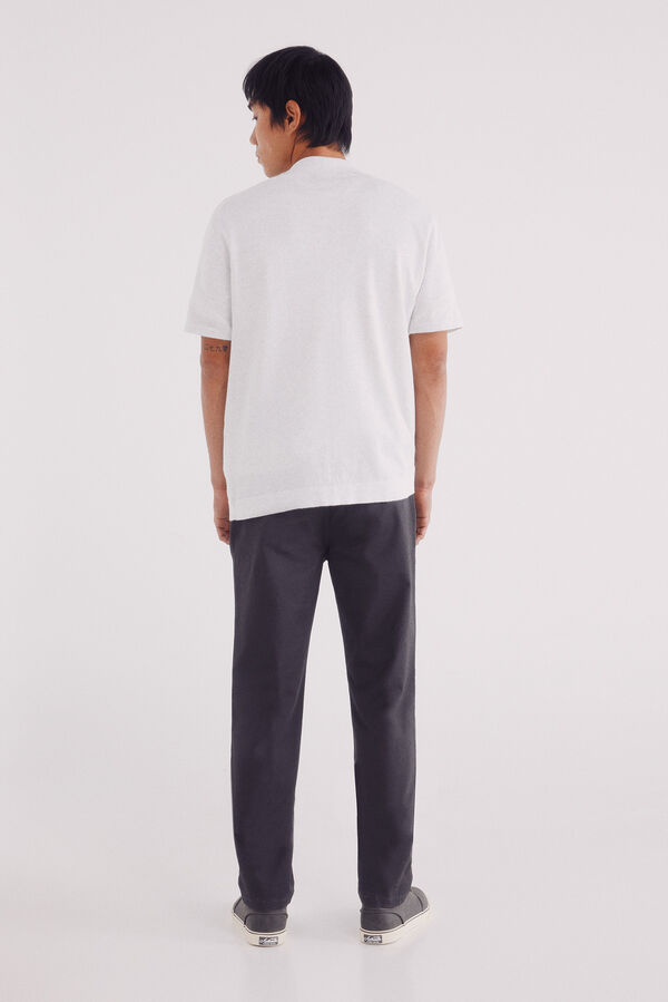 Springfield Pantal&oacute;n chino microestampado slim fit gris