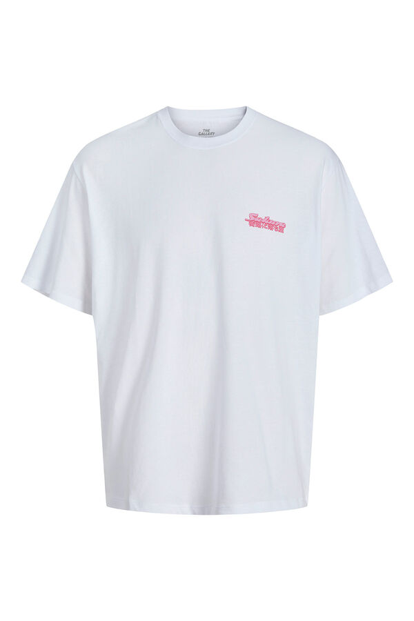 Jack & Jones Camiseta loose fit marfil