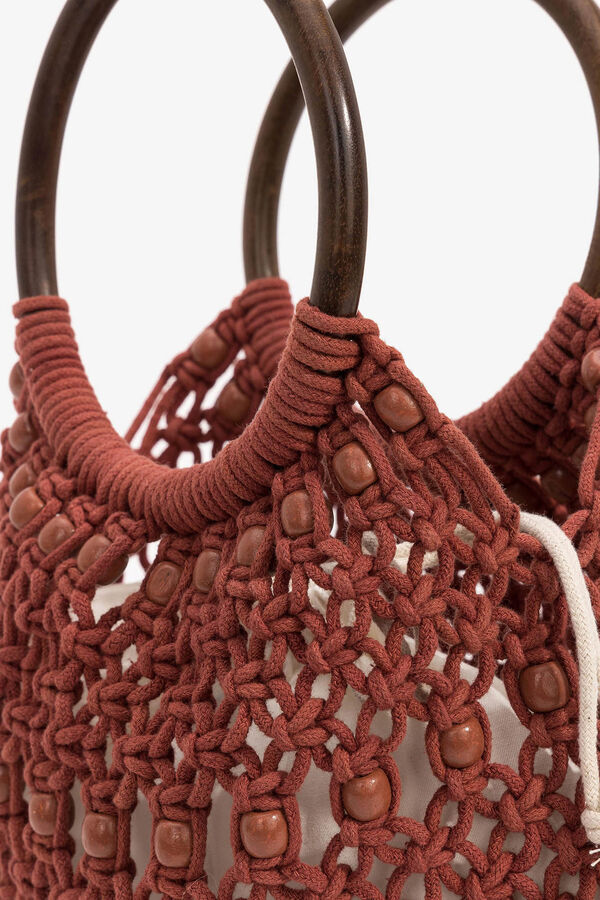 Tiffosi Maleta Bucket Hecha a Mano rosa