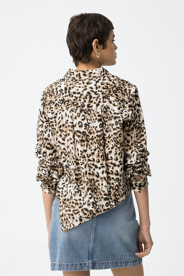 Tiffosi Camisa Estampado Leopardo nude