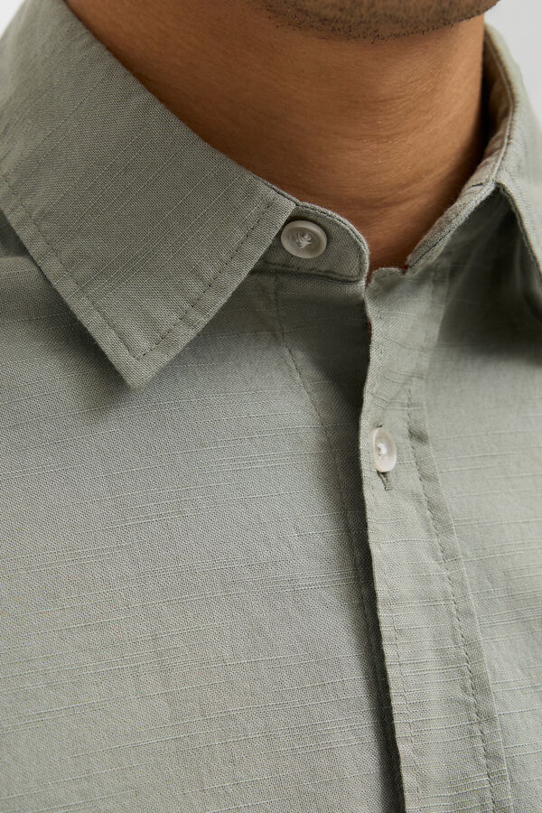 Jack & Jones Camisa de manga curta com ajuste relaxado verde