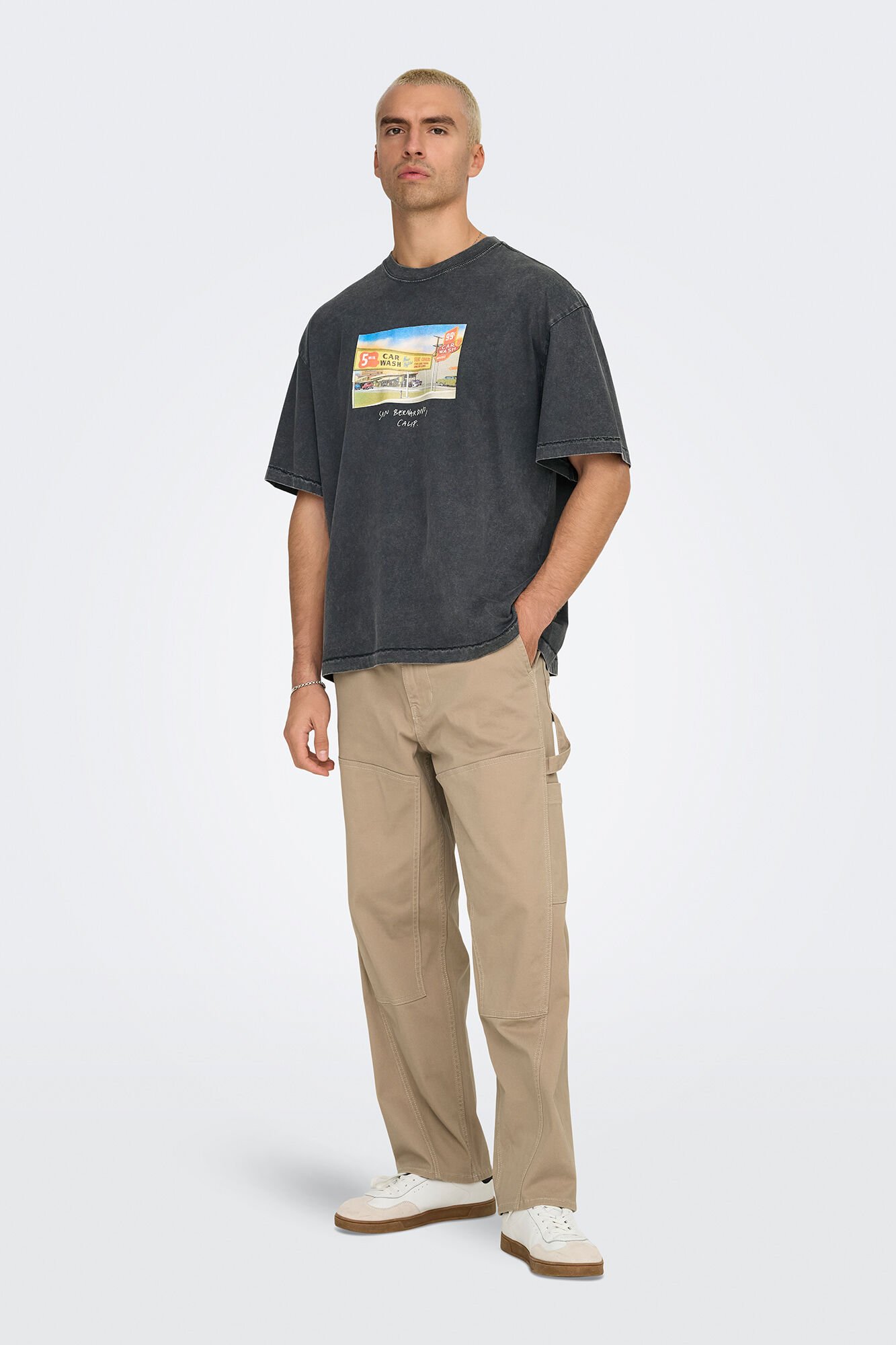 Only & Sons Pantal&oacute;n de hombre loose fit.