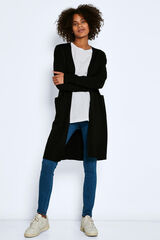 Noisy May C&aacute;rdigan largo de punto negro