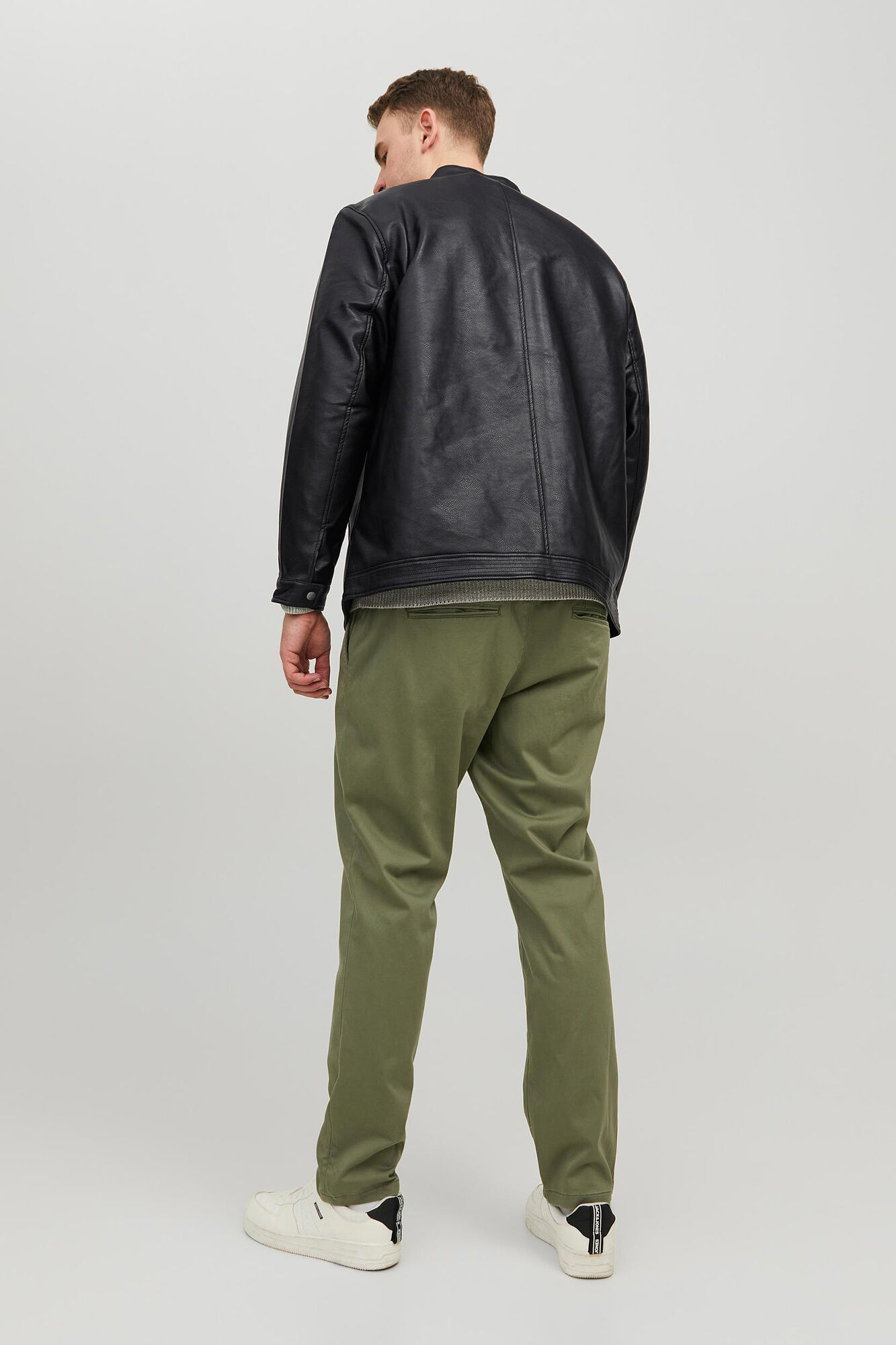 Jack & Jones PLUS Chaqueta biker efecto piel PLUS