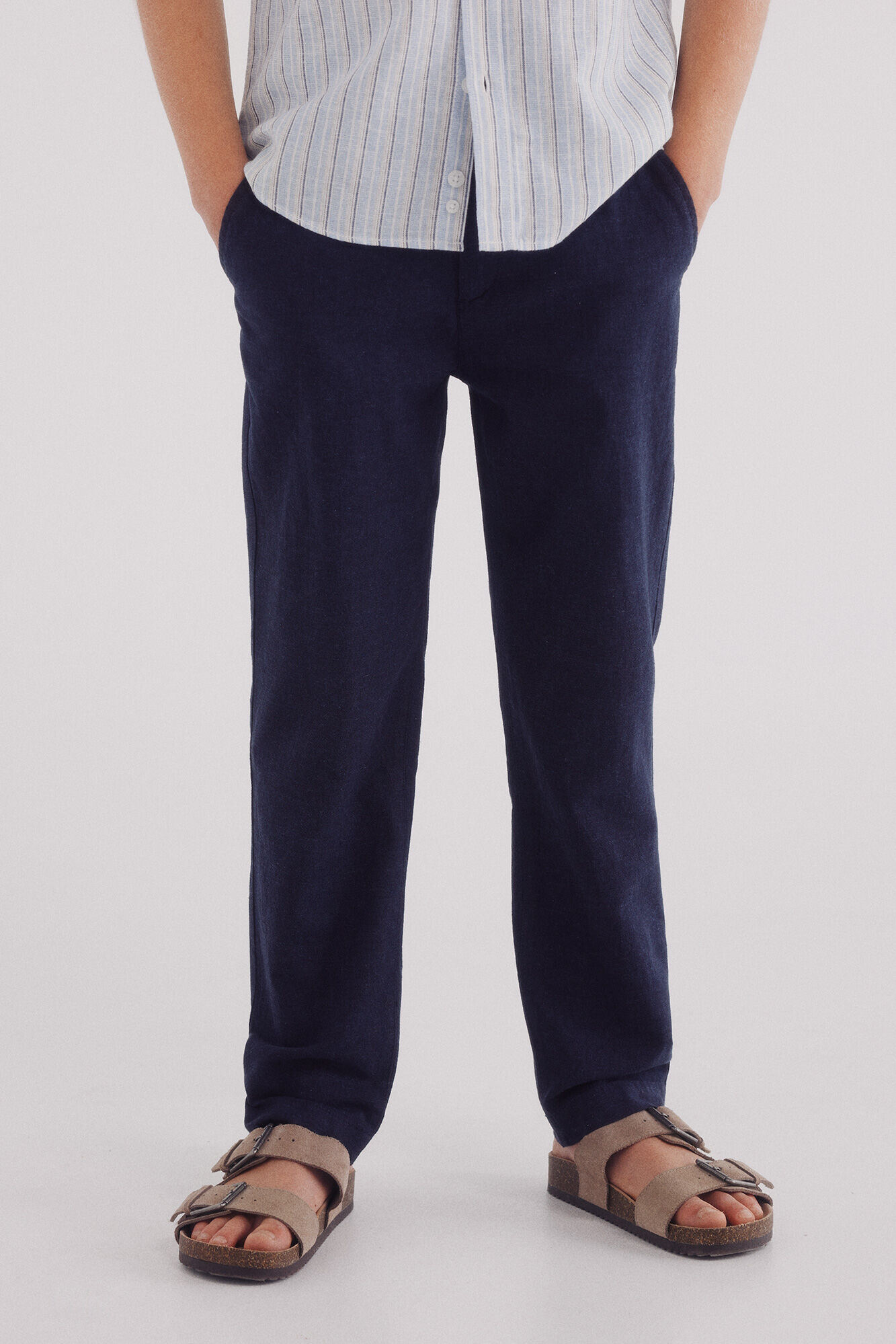 Springfield Kids Pantalon chino lino ni&ntilde;o