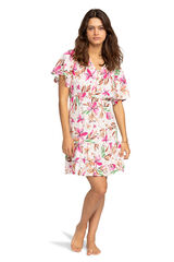 Roxy Vestido de Comprimento M&eacute;dio para Mulher branco