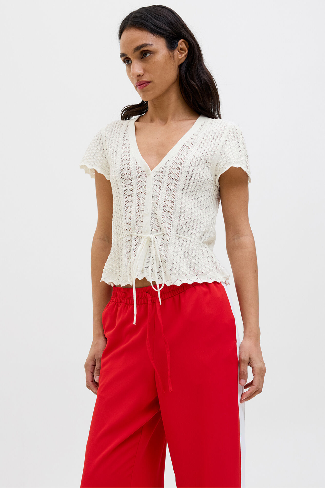 Jack & Jones Top crochet con lazo