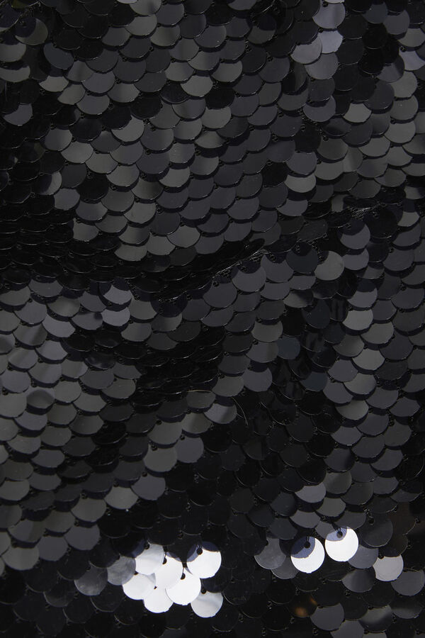 Jack & Jones Top de al&ccedil;as e lantejoulas preto