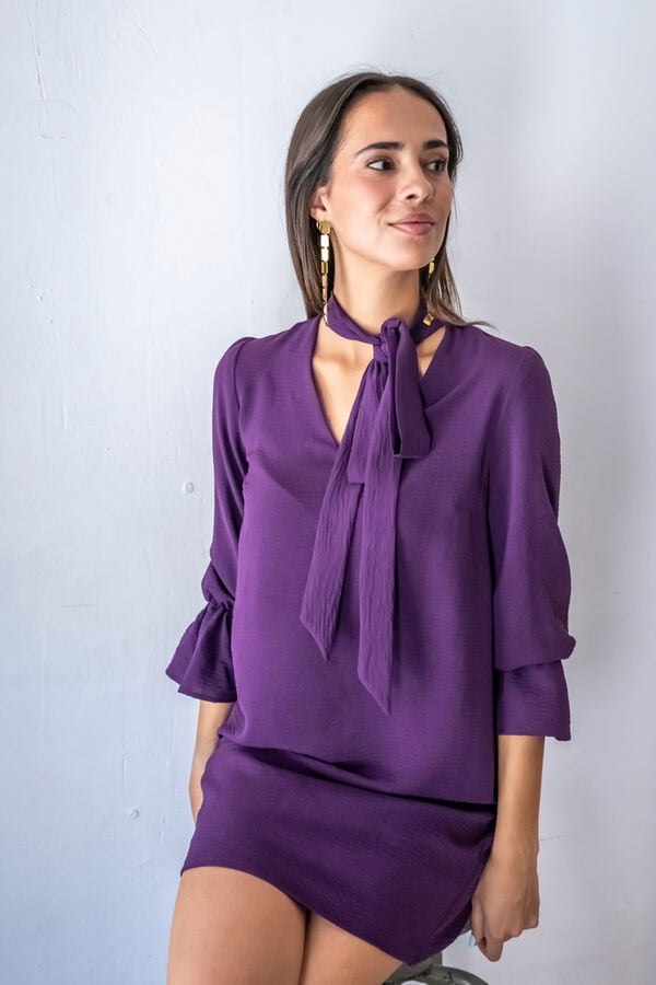 Cul Sac Vestido curto com la&ccedil;ada rosa