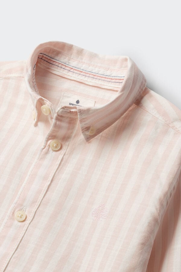 Springfield Kids Camisa cotton slub ni&ntilde;o coral