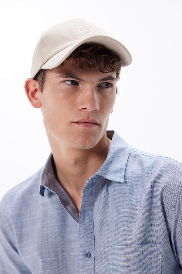 Springfield Camisa manga corta bicolor azul
