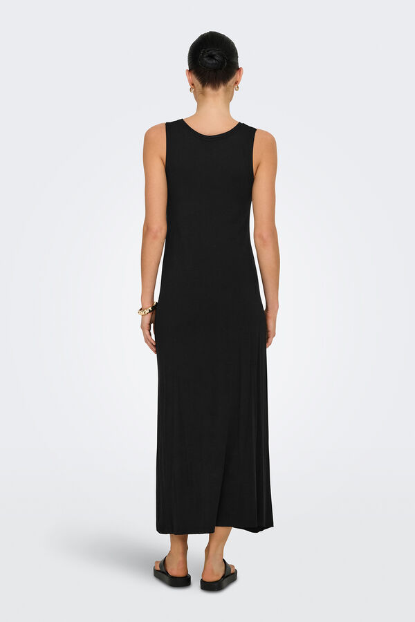 JDY Vestido largo fluido negro