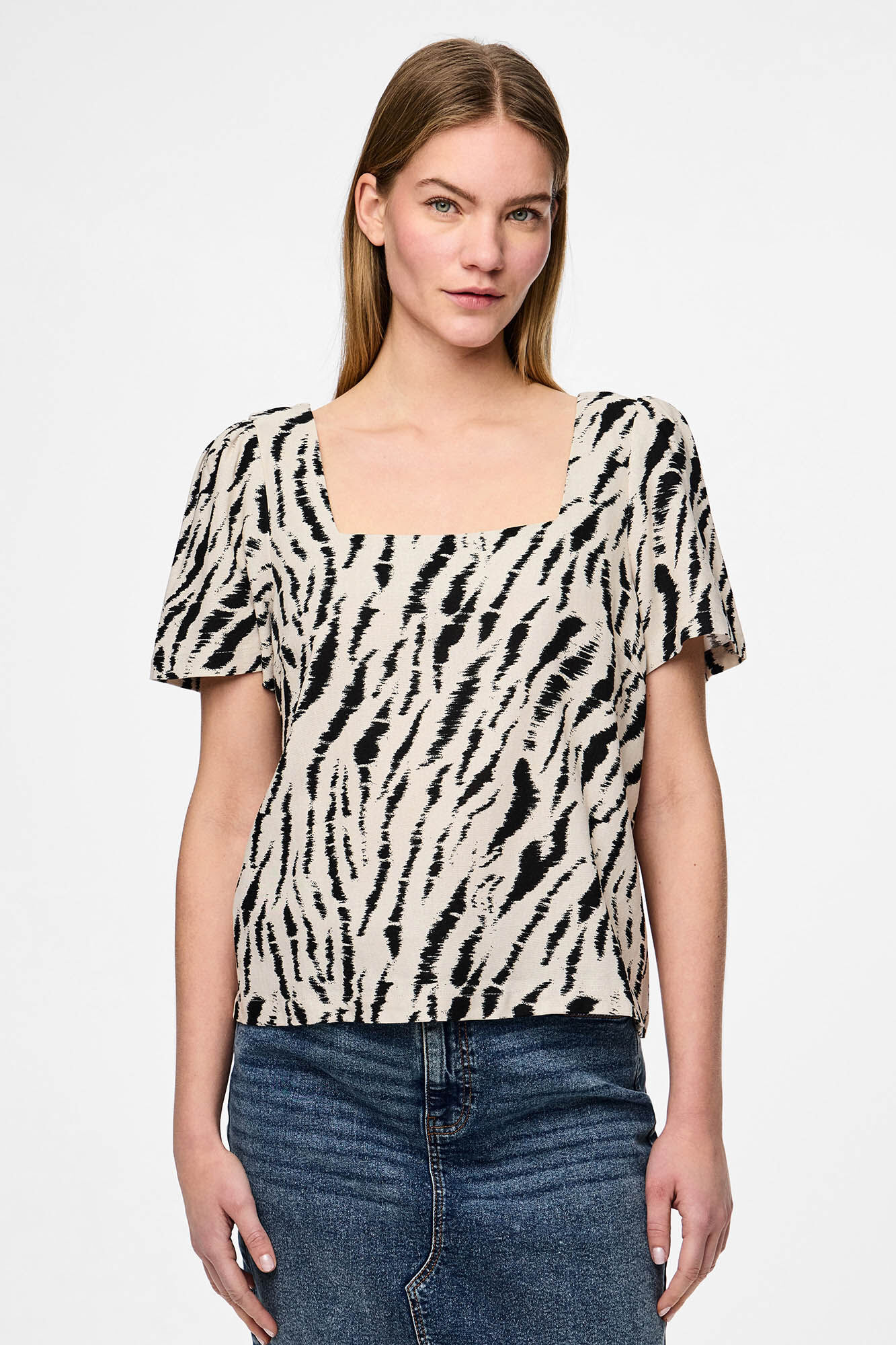 Pieces Blusa estampagem animal