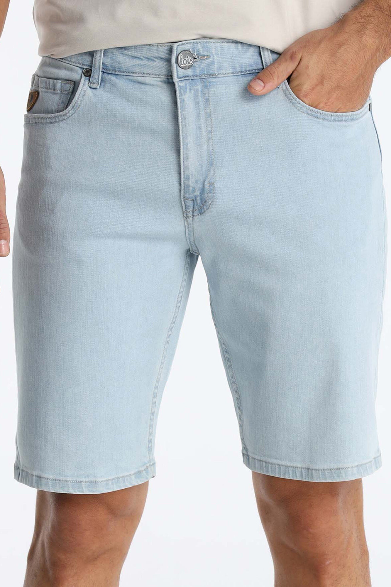 Lois Bermuda slim fit de cintura m&eacute;dia