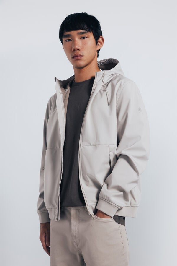 Springfield Chaqueta shoftshell capucha nude