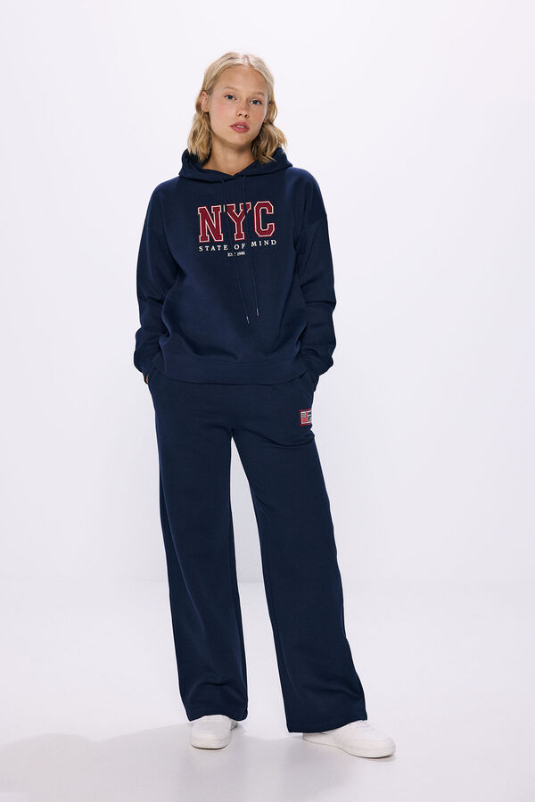 Springfield Pantal&oacute;n jogger algod&oacute;n azul