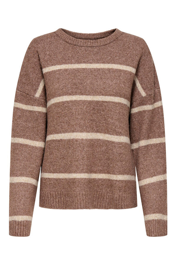 Only Jersey de rayas nude
