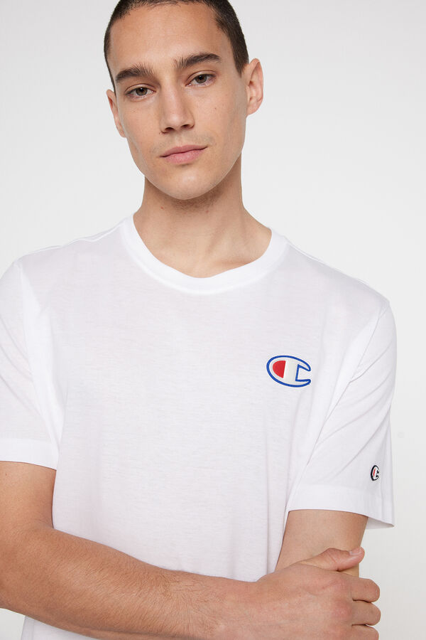 Champion Camiseta manga corta de hombre blanco