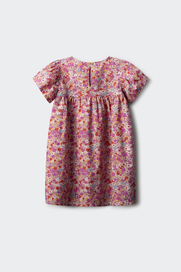 Springfield Kids Vestido flores menina rosa