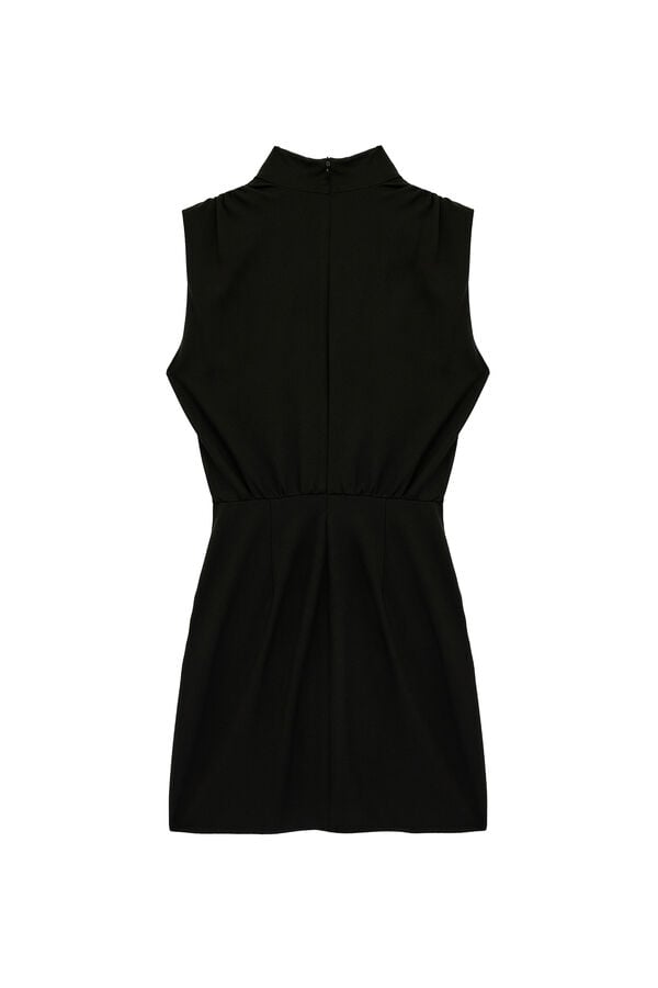 Koton Vestido mini assim&eacute;trico preto