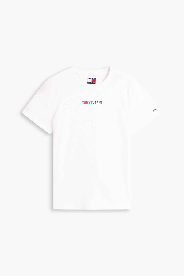 Tommy Jeans T-shirt regular manga curta bege