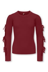 Only Girls Camisola com la&ccedil;os nas manga para menina rosa