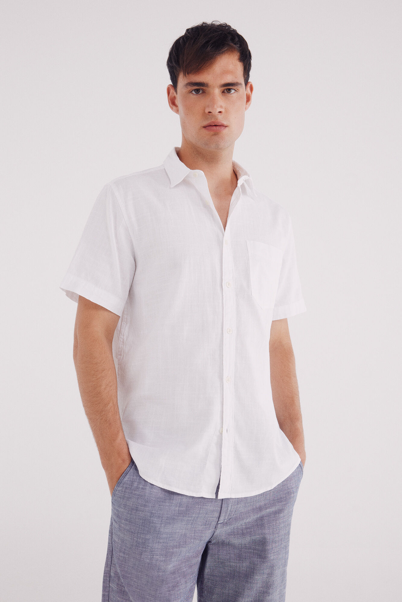 Springfield Bermuda Chambray Comfort Slim Fit