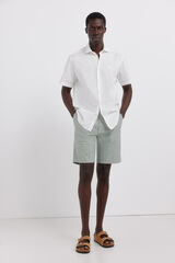Springfield Bermuda chambray comfort slim fit verde