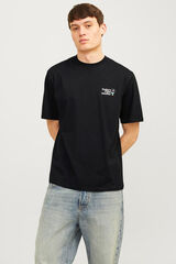 Jack & Jones Camiseta loose fit estampa negro