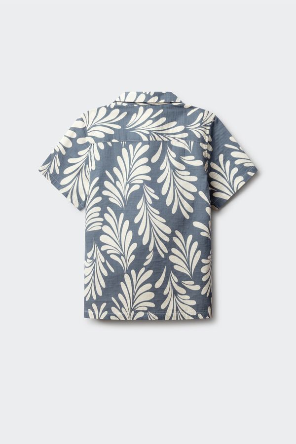 Springfield Kids Camisa Palmeras ni&ntilde;o azul