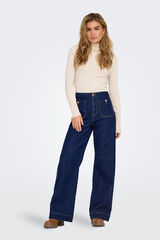 Only Jeans Wide Leg bolsillos azul