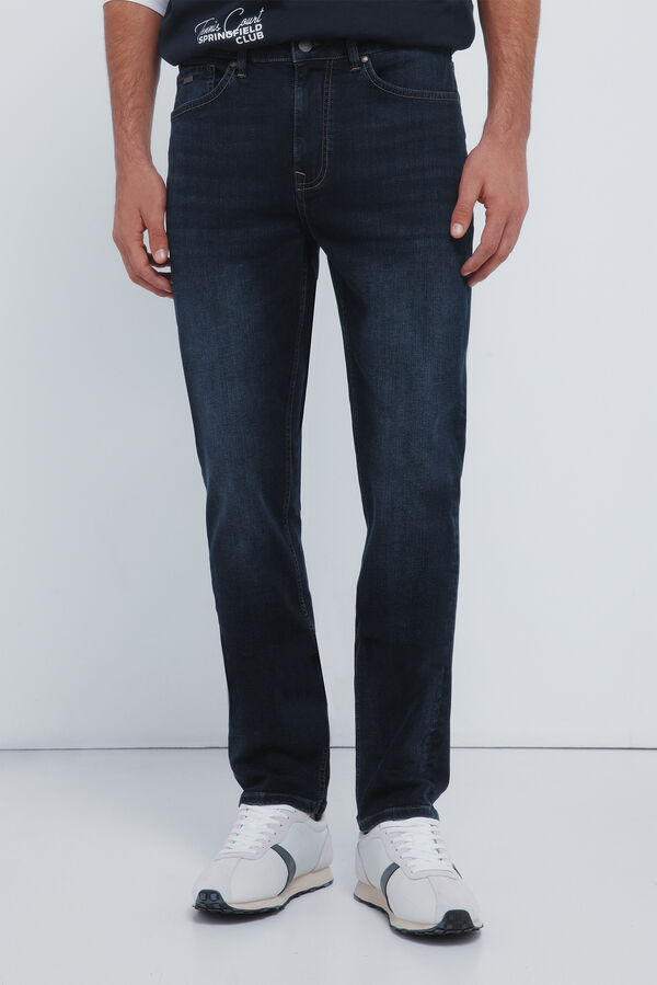 Springfield Jeans azul muy oscuro slim fit azul