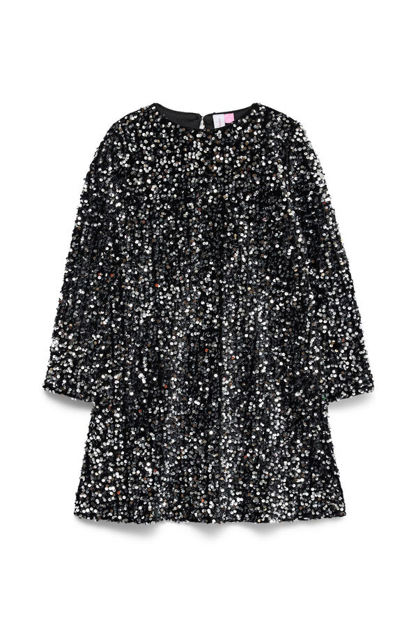 Vero Moda Girl Vestido curto lantejoulas  preto