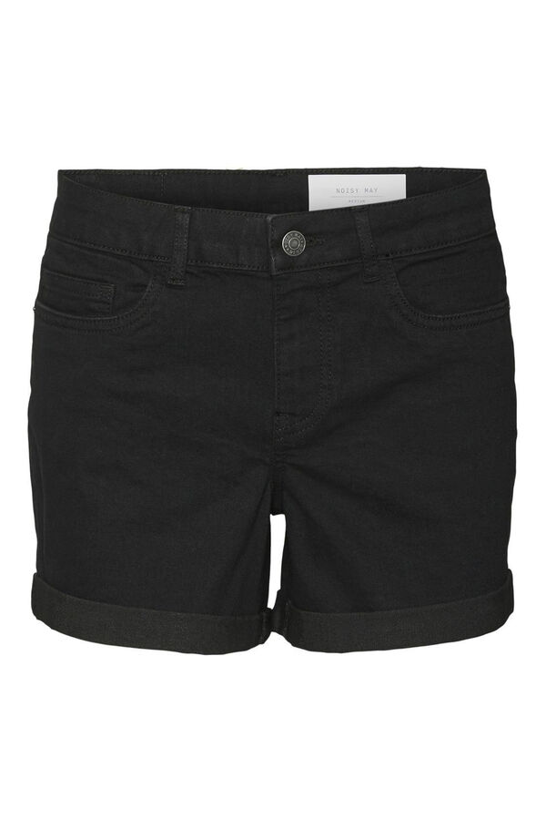 Noisy May Cal&ccedil;&otilde;es com dobra na bainha preto