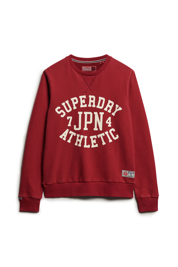 Superdry Sudadera Cuello Redondo burdeos