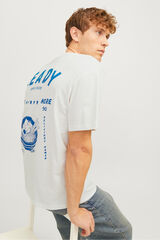 Jack & Jones Camiseta back print blanco