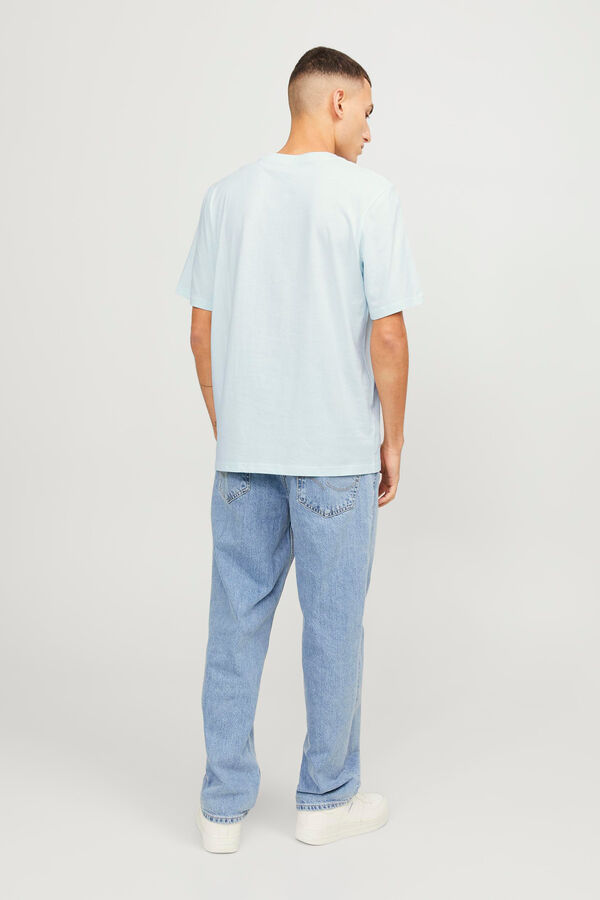 Jack & Jones Camiseta fit est&aacute;ndar turquesa