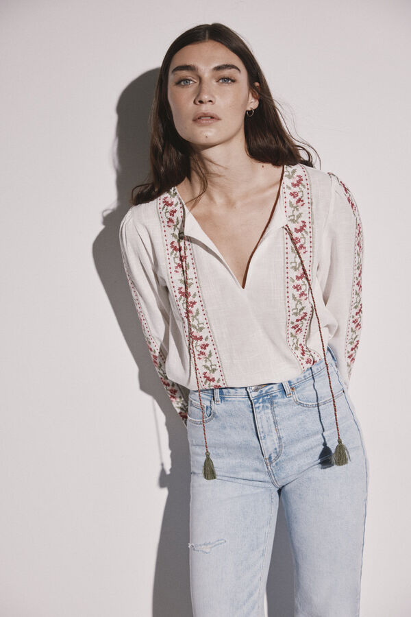 Springfield Jeans Straight Lavagem Sustent&aacute;vel azul