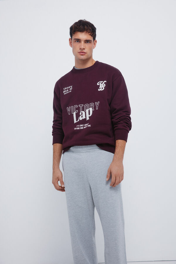 Springfield Pantal&oacute;n chandal ancho gris