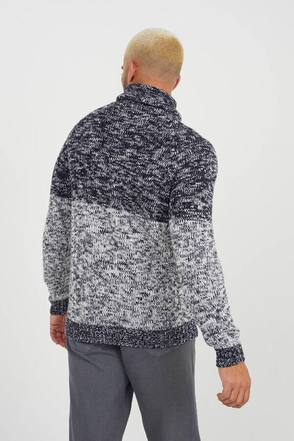 Brave Soul Jersey jaspeado azul