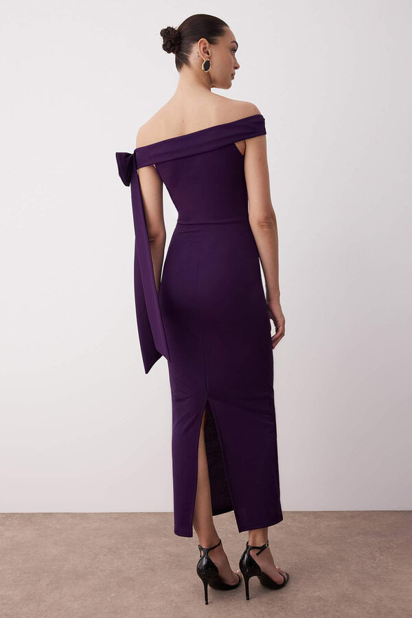 Trendyol Vestido de punto morado/lila