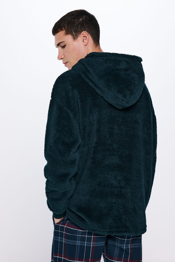 Springfield Sudadera capucha extra grande tejido polar verde