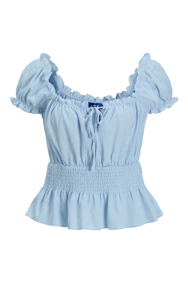 Jack & Jones Camiseta de al&ccedil;a larga azul