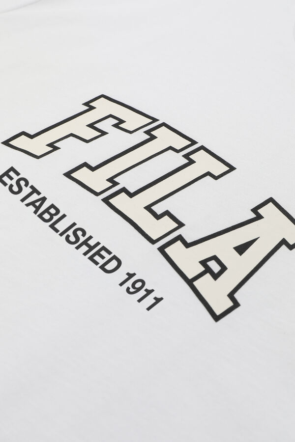Fila T-shirt b&aacute;sica de manga curta branco