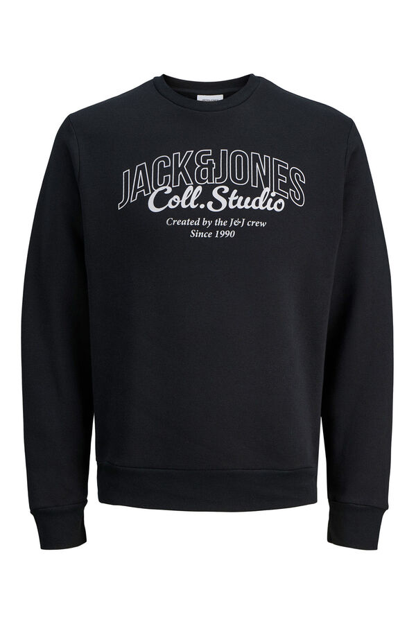 Jack & Jones Sudadera basica logo negro