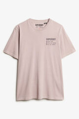 Superdry t-shirt manga curta  rosa