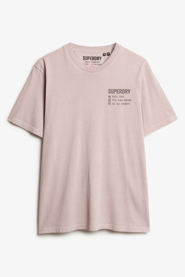 Superdry t-shirt manga curta  rosa